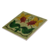 Art Nouveau ceramic fireplace wall tile タイル (側面)