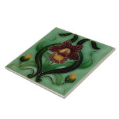 Art Nouveau Ceramic fireplace wall tile タイル (側面)