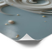 Art Nouveau Ceramic Portrait ポスター (コーナー)