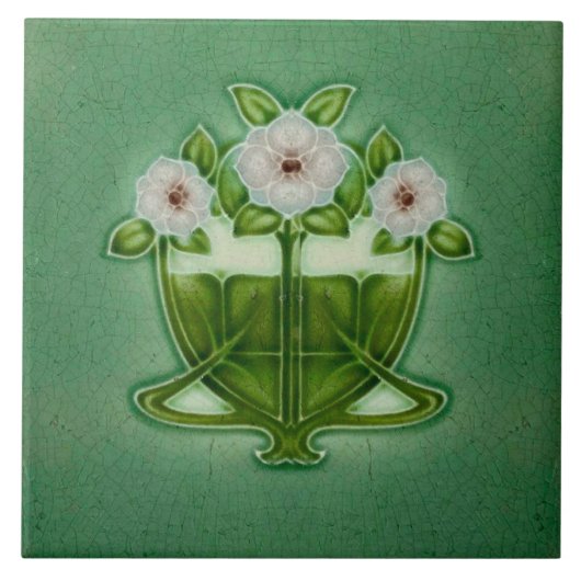 Art Nouveau Ceramic tile タイル (正面)
