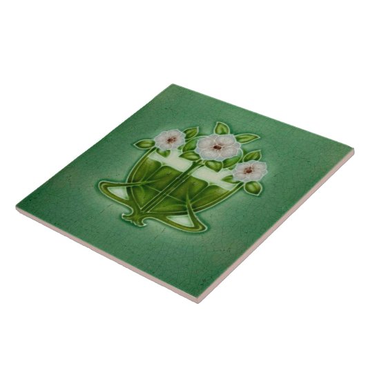 Art Nouveau Ceramic tile タイル (側面)
