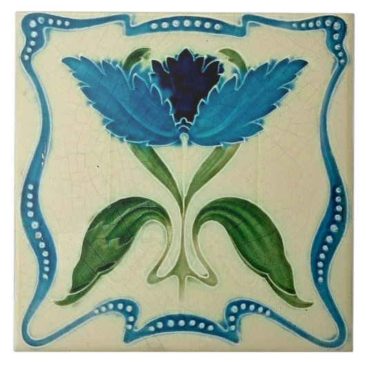 Art nouveau ceramic tile タイル (正面)