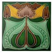 Art Nouveau ceramic tile タイル (正面)