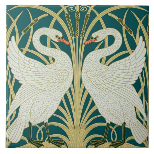 Art nouveau ceramic tile タイル (正面)