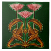 Art Nouveau Ceramic tile タイル (正面)