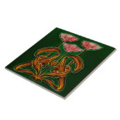 Art Nouveau Ceramic tile タイル (側面)