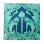 Art Nouveau ceramic tile タイル (正面)