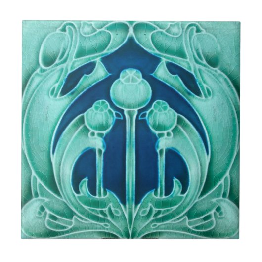 Art Nouveau ceramic tile タイル (正面)
