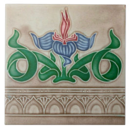 Art Nouveau ceramic tile タイル