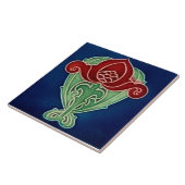 Art Nouveau ceramic tile タイル (側面)