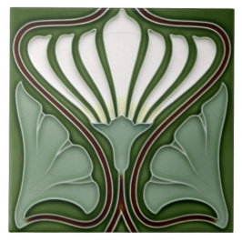 Art Nouveau Ceramic Wall fireplace Tile タイル