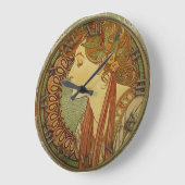 Art Nouveau Clock ラージ壁時計 (傾斜)