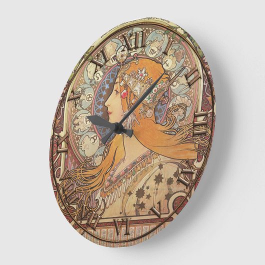 Art Nouveau Clock ラージ壁時計 (傾斜)