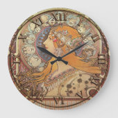 Art Nouveau Clock ラージ壁時計 (正面)