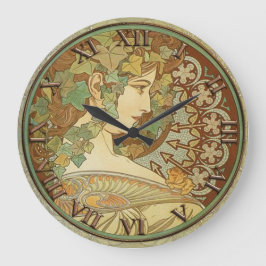 Art Nouveau Clock ラージ壁時計