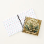 Art Nouveau Convallaria majalis ノートブック (内部)