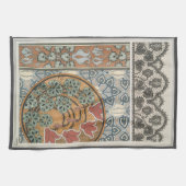 Art nouveau Cyclamen floral Eugene Grasset elegant キッチンタオル (横)