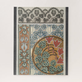 Art nouveau Cyclamen floral Eugene Grasset elegant ジグソーパズル