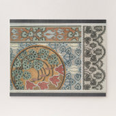 Art nouveau Cyclamen floral Eugene Grasset elegant ジグソーパズル (横)