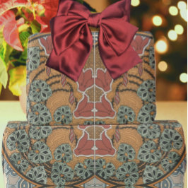 Art nouveau Cyclamen floral Eugene Grasset elegant ラッピングペーパー