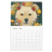 Art Nouveau Dogs – 2026 Calendar カレンダー (2月 2026)