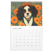 Art Nouveau Dogs – 2026 Calendar カレンダー (1月 2026)