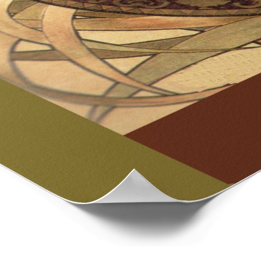 Art Nouveau Drink Advertisement ポスター (角)