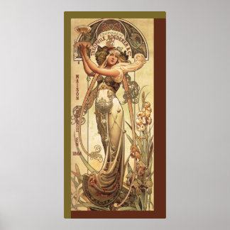 Art Nouveau Drink Advertisement ポスター