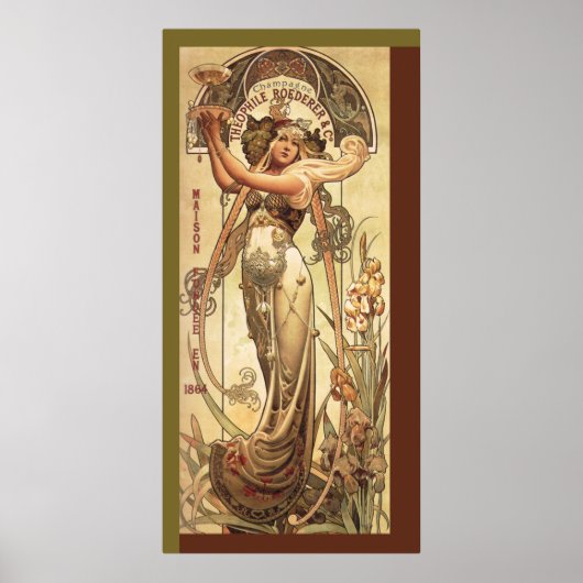 Art Nouveau Drink Advertisement ポスター (正面)