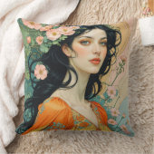 Art Nouveau Elegance for Your Sofa クッション (ブランケット)