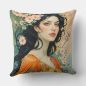 Art Nouveau Elegance for Your Sofa クッション (裏面)