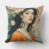 Art Nouveau Elegance for Your Sofa クッション (正面)