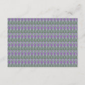 Art Nouveau Elegant Lilac Thistle Border エンクロージャーカード (裏面)