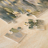 Art Nouveau Elsa Lohengrin Poster with Swans  ジグソーパズル (側面)