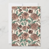 Art Nouveau Floral Calligraphy Invitation 招待状 (裏面)