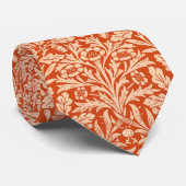 Art Nouveau Floral Damask, Light Mandarin Orange ネクタイ (ロール)