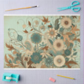 Art Nouveau Floral Decoupage Tissue Paper 薄葉紙 (クラフト)