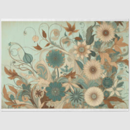 Art Nouveau Floral Decoupage Tissue Paper 薄葉紙