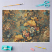 Art Nouveau Floral Decoupage Tissue Paper 薄葉紙 (クラフト)