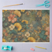 Art Nouveau Floral Decoupage Tissue Paper 薄葉紙 (クラフト)