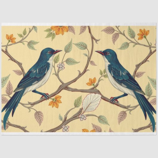 Art Nouveau Floral Decoupage Tissue Paper 薄葉紙 (正面)