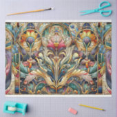 Art Nouveau Floral Decoupage Tissue Paper 薄葉紙 (クラフト)