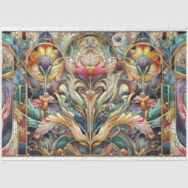 Art Nouveau Floral Decoupage Tissue Paper 薄葉紙