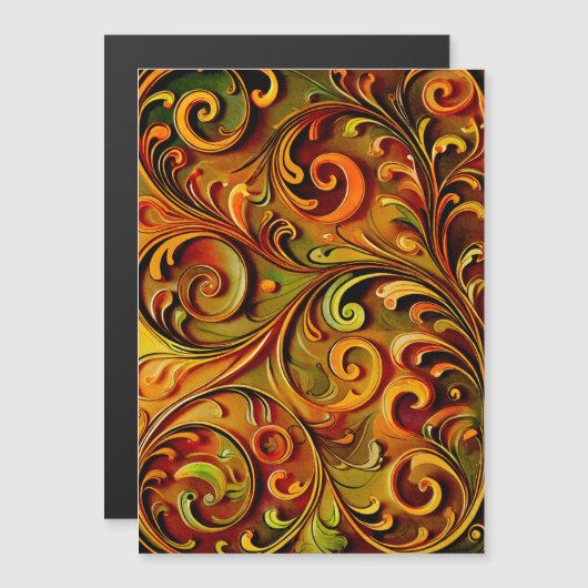 Art Nouveau floral design  (正面/裏面)