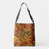 Art Nouveau floral design  クロスボディバッグ (裏面)