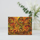 Art Nouveau floral design  ポストカード (スタンド正面)