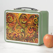 Art Nouveau floral design  メタルランチボックス (インサイチュ)