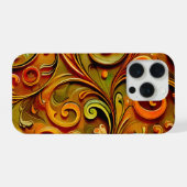 Art Nouveau floral design  iPhoneケース (裏面横)
