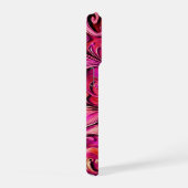 Art Nouveau floral design Rusty Rose iPhoneケース (右側面)