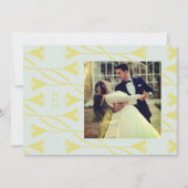 Art Nouveau Floral Lily Save The Date Announcement 招待状 (正面)